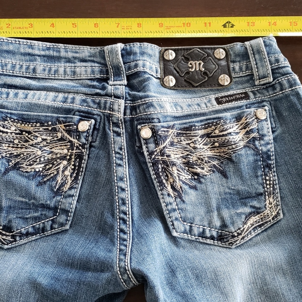 Miss Me Angel wings jeans size 28
